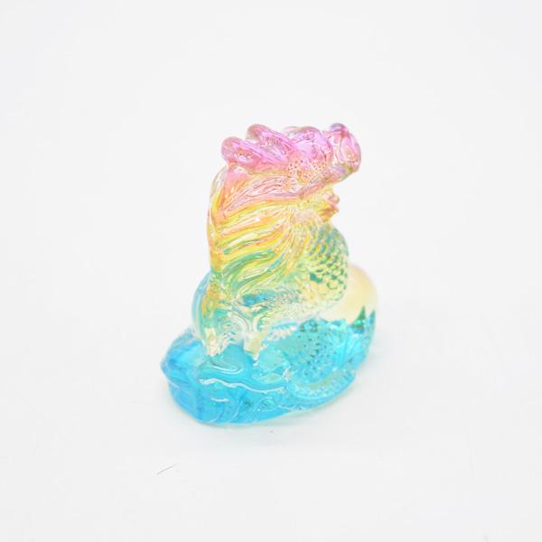 辰 龍の置物 半透明 樹脂製 5cm グラデーションカラー 竜 |  | 03