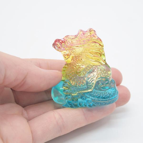 辰 龍の置物 半透明 樹脂製 5cm グラデーションカラー 竜 |  | 06