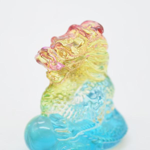 辰 龍の置物 半透明 樹脂製 5cm グラデーションカラー 竜 |  | 07
