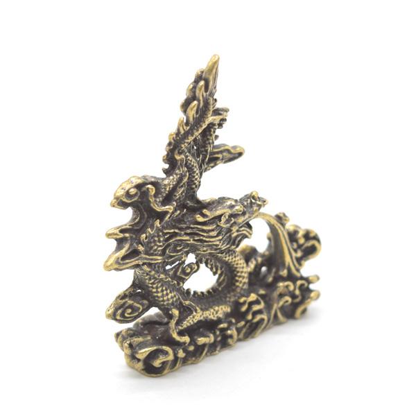 辰 龍の置物 銅製 8cm 縦タイプ 薄型 四神 竜 |  | 03