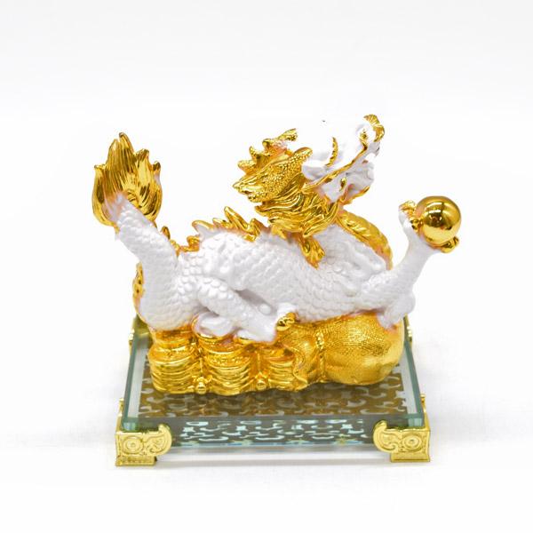 ちろる龍姫流体アート置物 約22センチ 銅製 黒龍置物22cm (KM010) 【送料無料】（沖縄別途700円） ｜龍