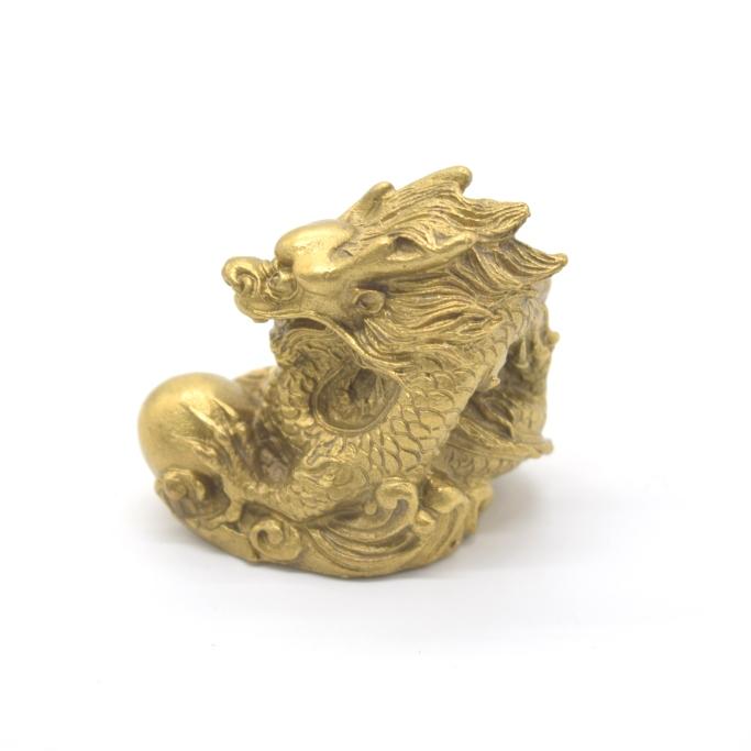 龍の置物 龍 如意宝珠 銅製 横型 小 |  | 01