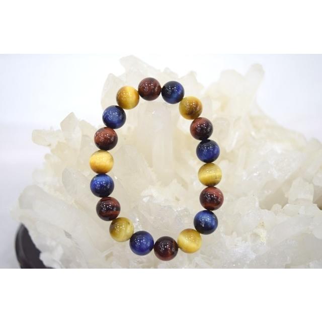 三色タイガーアイ 虎目石 10mm玉 | 