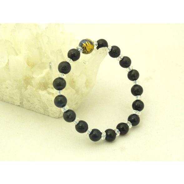 龍 全体運UP 金彫り龍ラピスラズリ 魔除け 邪気祓い パワーストーンブレスレット | 