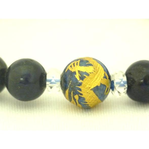 龍 全体運UP 金彫り龍ラピスラズリ 魔除け 邪気祓い パワーストーンブレスレット |  | 02