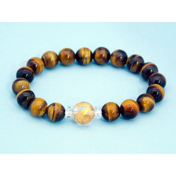 龍 金彫り龍水晶 魔除け・邪気祓い パワーストーンブレスレット |  | 02