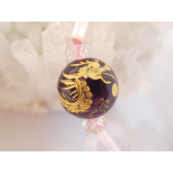 龍 金彫り龍オニキス 魔除け 邪気祓い ローズクォーツ パワーストーンブレスレット |  | 01