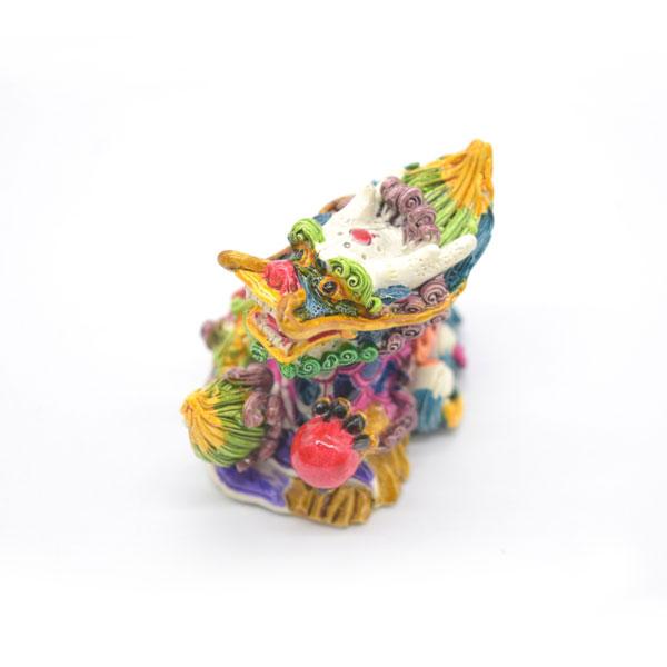 龍の置物 龍 カラフル 樹脂製置物 彩色済み 5cm : 横浜中華街龍 - 通販