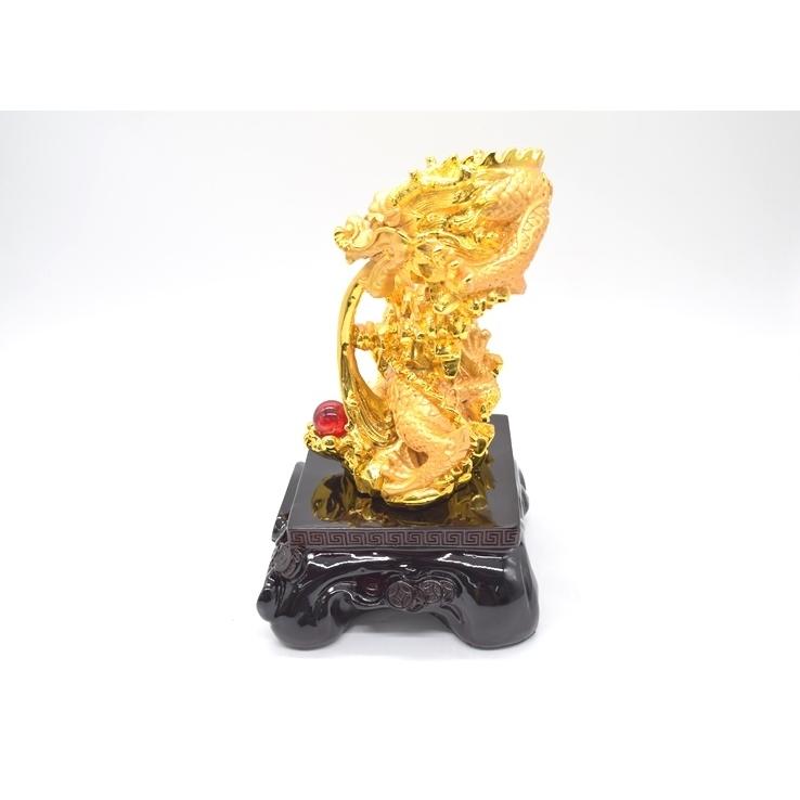 龍の置物 龍 樹脂製置物 風水インテリア 金色 37cm 総合運 |  | 02