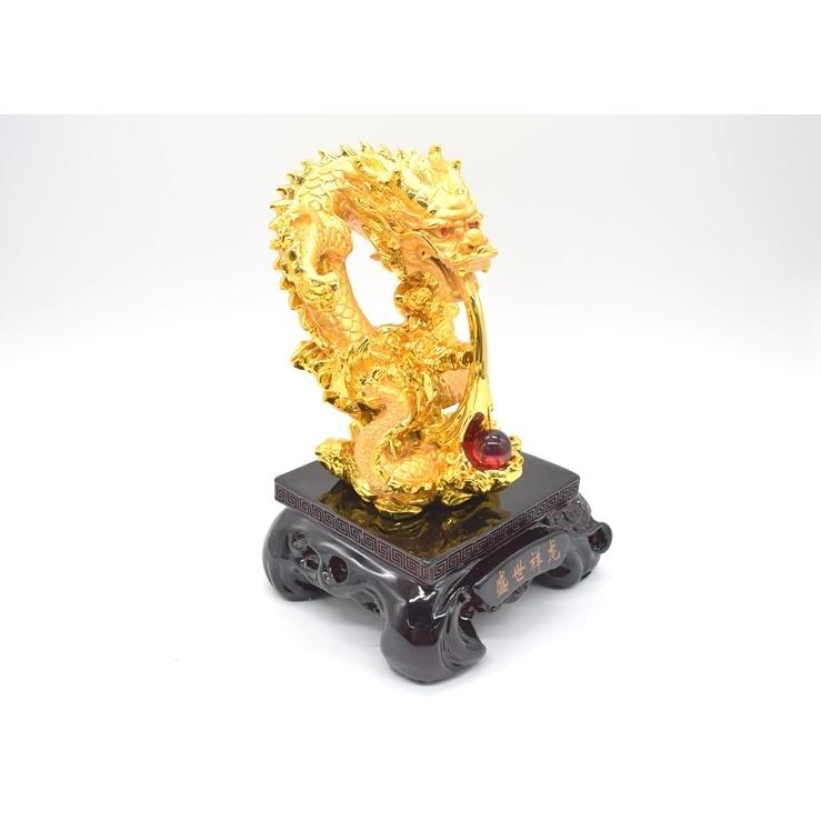 龍の置物 龍 樹脂製置物 風水インテリア 金色 37cm 総合運 |  | 06