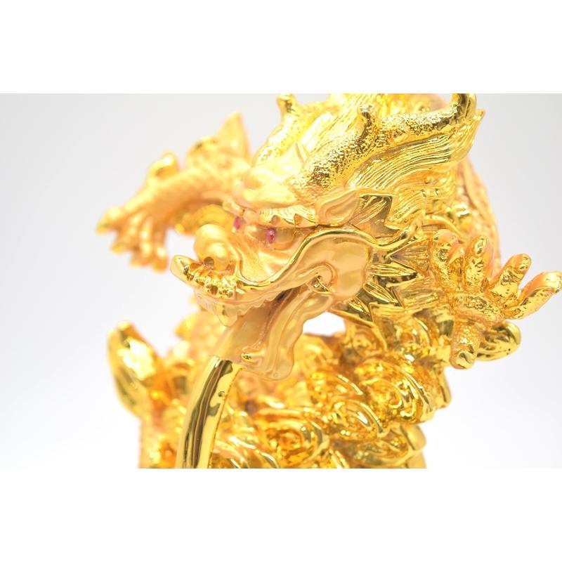 龍の置物 龍 樹脂製置物 風水インテリア 金色 37cm 総合運 |  | 08