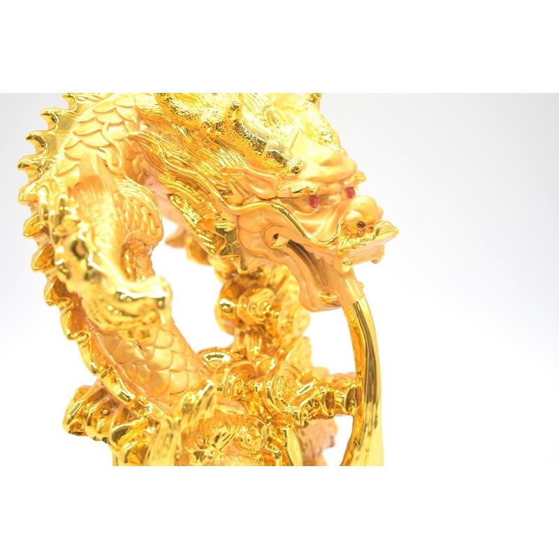 龍の置物 龍 樹脂製置物 風水インテリア 金色 37cm 総合運 |  | 09
