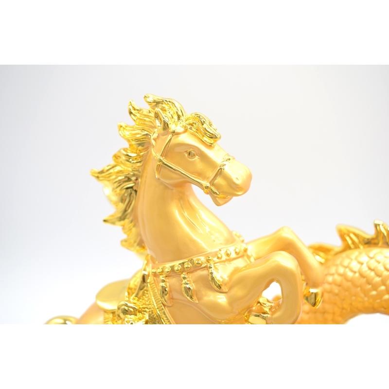 うまくいく　置物　馬　金　C 馬九いく 新発売】 うまくいく 置物 馬 金 C 馬九いく 彫刻・オブジェ