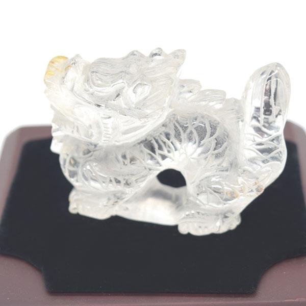 龍の置物 竜 水晶 黄水晶入り 7.5cm 天然石製 クリスタル パワーストーン |  | 01