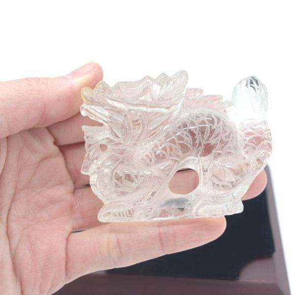龍の置物 竜 水晶 黄水晶入り 7.5cm 天然石製 クリスタル パワーストーン |  | 06