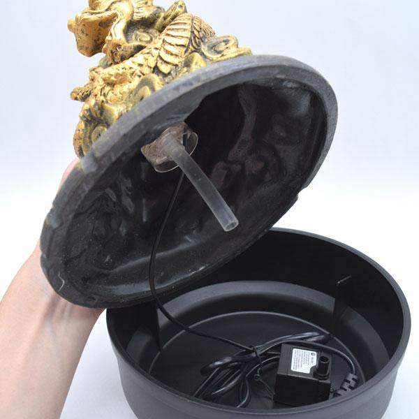 龍の置物 昇龍 噴水置物 樹脂製 風水インテリア モーター駆動 30cm LED発光 |  | 09