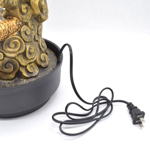 龍の置物 昇龍 噴水置物 樹脂製 風水インテリア モーター駆動 30cm LED発光 |  | 11