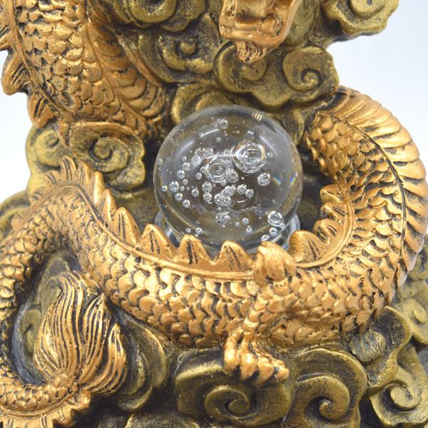 龍の置物 昇龍 噴水置物 樹脂製 風水インテリア モーター駆動 30cm LED発光 |  | 08