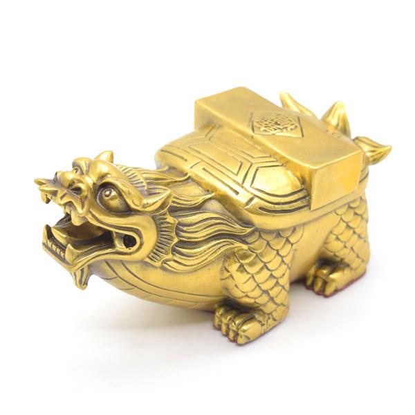 竜生九子 贔屓 銅製 置物 15cm 龍の子 ひいき ヒキ ビシ | 