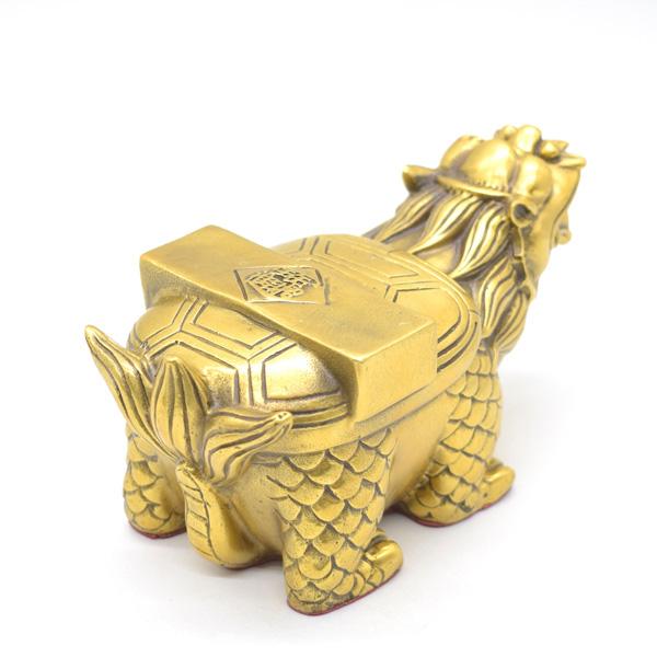 竜生九子 贔屓 銅製 置物 15cm 龍の子 ひいき ヒキ ビシ |  | 03