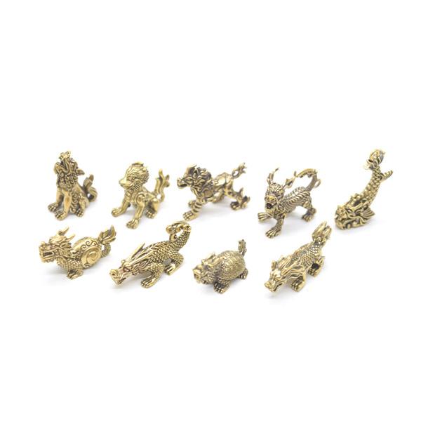 竜生九子 9個セット ミニチュア 金属製置物 龍の子 3cm |  | 01