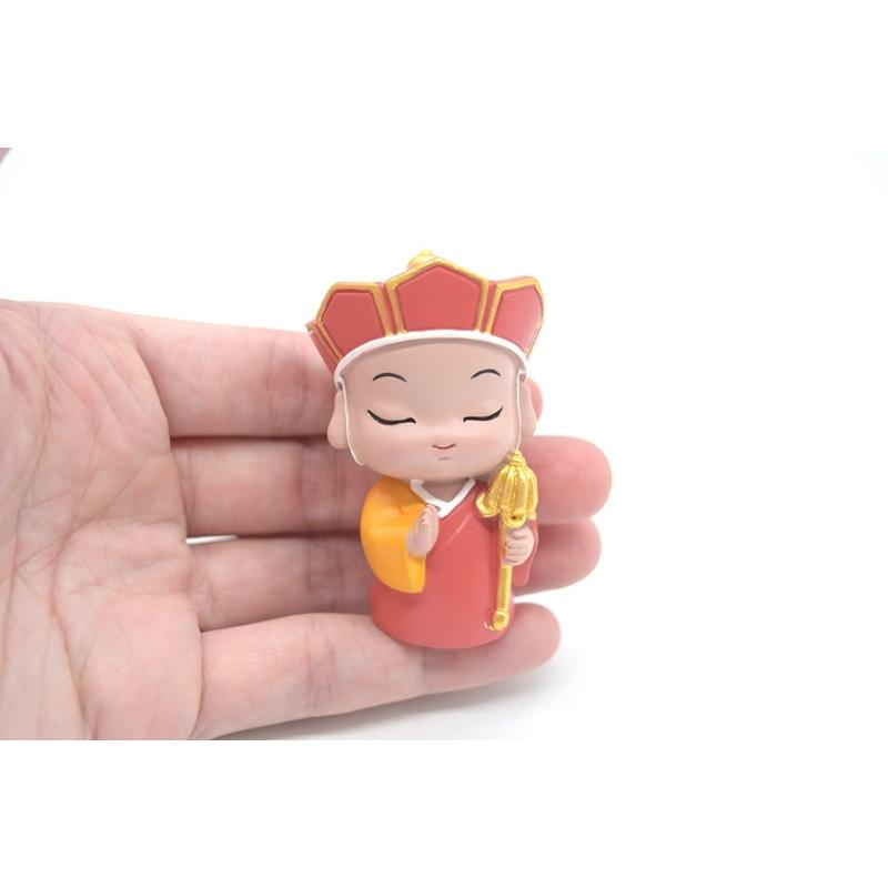 三蔵法師 唐僧 樹脂製置物 マスコット人形 6.5cm : 横浜中華街龍