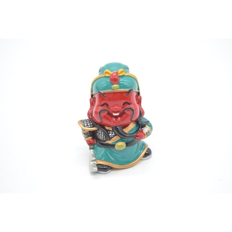 三国志 関羽 樹脂製置物 マスコット人形 かわいい人形置物 7cm : 横浜