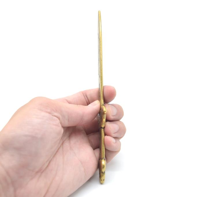 メール便OK】 七星剣 ミニチュア レプリカ 銅製置物 魔除け 17cm