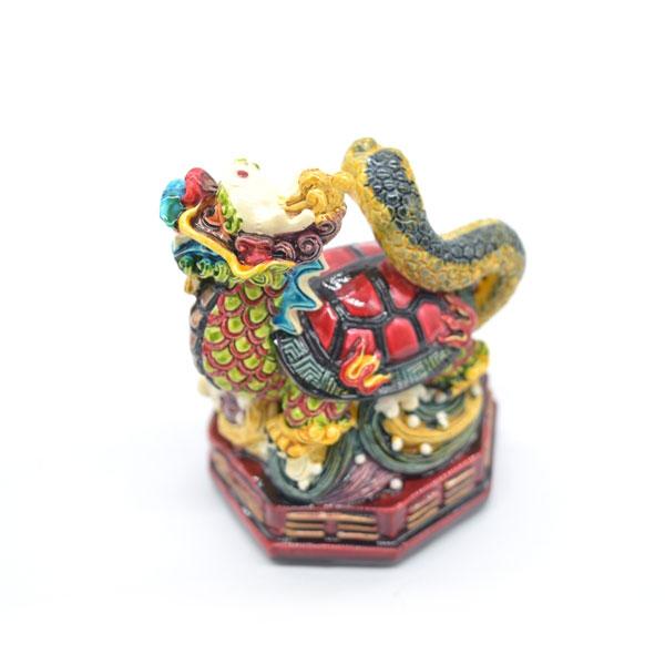 玄武 北 守護神 四神相応 樹脂製置物 彩色済み パワースポット