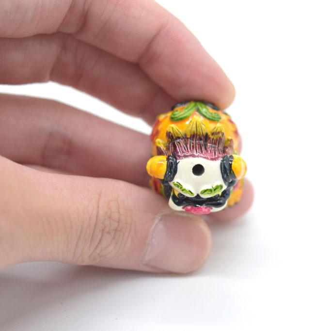 獅子 ミニチュアサイズ フルカラー 樹脂製置物 ミニパーツ 2.5cm 魔