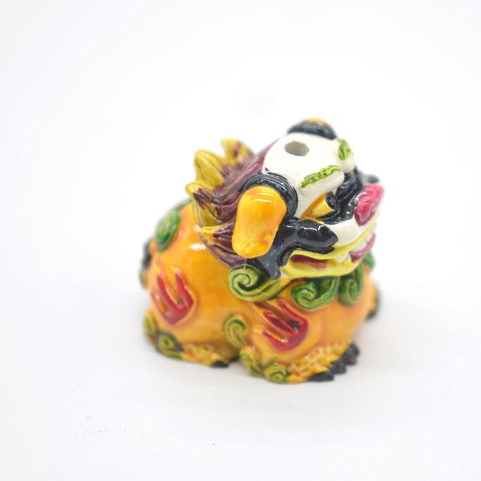 獅子 ミニチュアサイズ フルカラー 樹脂製置物 ミニパーツ 2.5cm