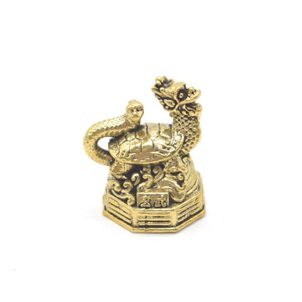 四神 セット 青龍 朱雀 白虎 玄武 台座付きミニチュア 4.5cm 金属製