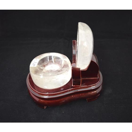 水晶 クォーツ 小物入れ 風水インテリア 天然石製置物 ビジネスの神様