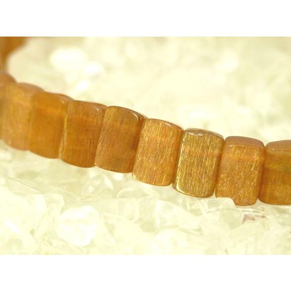 サンストーン 日長石 パワーストーン 天然石ブレスレット 平型 7mm Sサイズ |  | 03