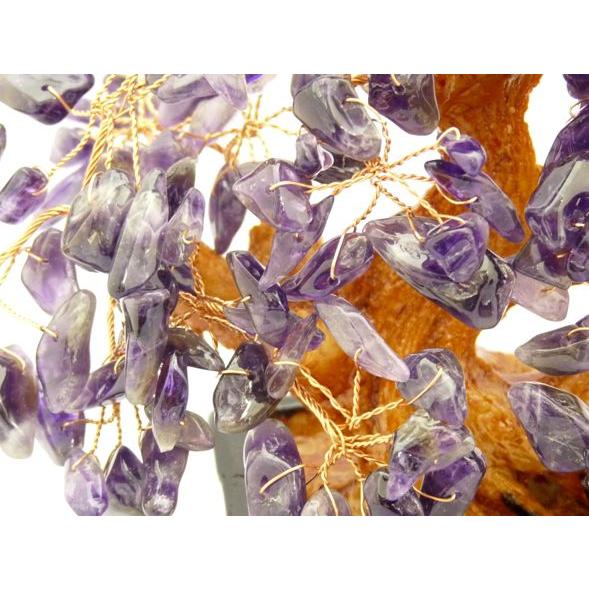 招財樹 アメジスト 紫水晶 風水置物 小 愛情運 魅力 : 横浜中華街龍