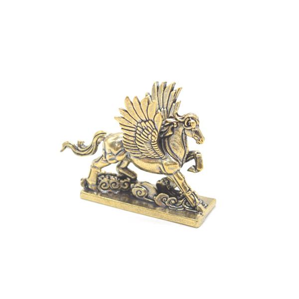【メール便OK】 ペガサス 天馬の置物 ミニサイズ 金属製 風水インテリア 4cm |  | 04