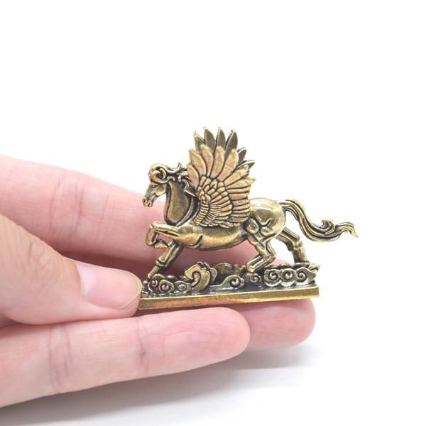 【メール便OK】 ペガサス 天馬の置物 ミニサイズ 金属製 風水インテリア 4cm |  | 06