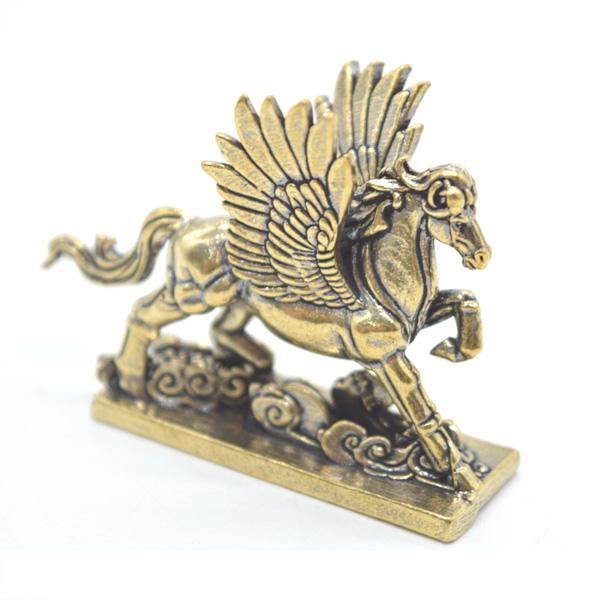 【メール便OK】 ペガサス 天馬の置物 ミニサイズ 金属製 風水インテリア 4cm |  | 08