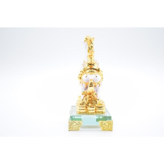 馬 ガラス台座 樹脂製置物 白 うまくいく 14cm |  | 01