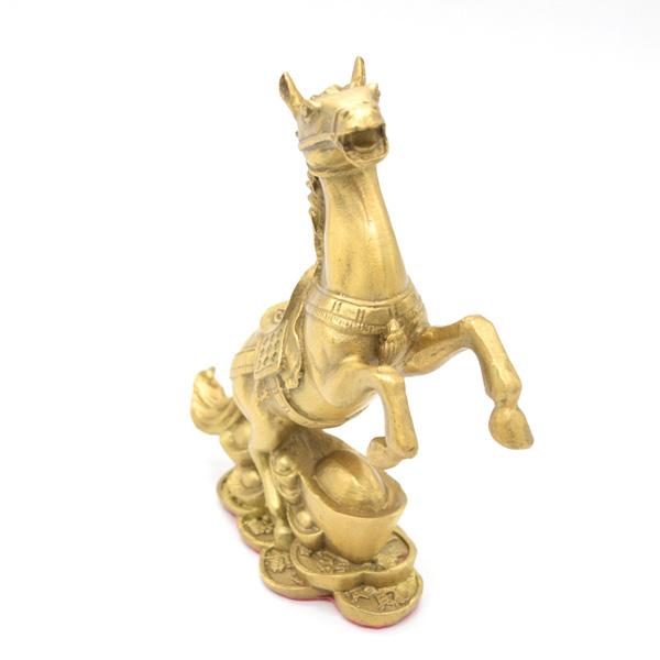 十二支 干支 馬 午 置物 銅製 うまくいく 15cm 縦型 元宝 |  | 01