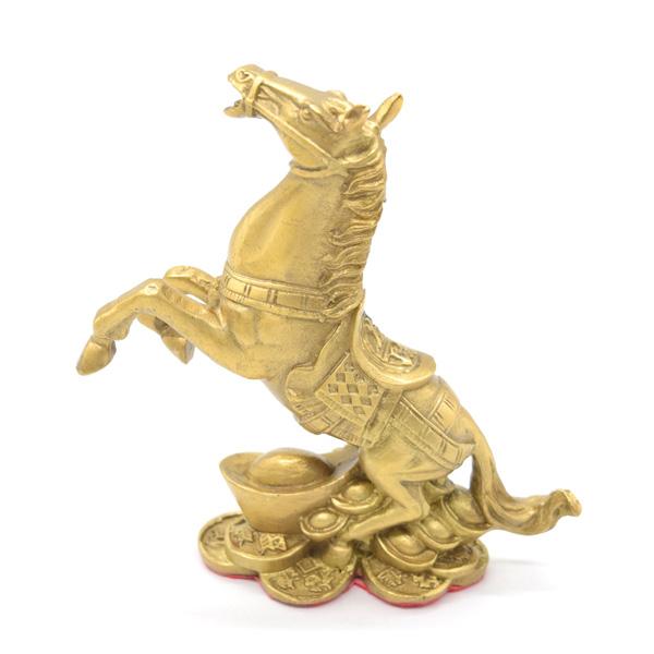 十二支 干支 馬 午 置物 銅製 うまくいく 15cm 縦型 元宝 |  | 03