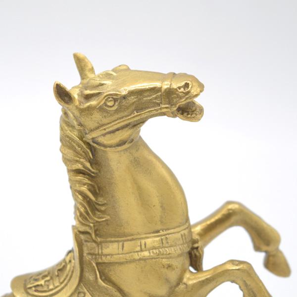 十二支 干支 馬 午 置物 銅製 うまくいく 15cm 縦型 元宝 |  | 07