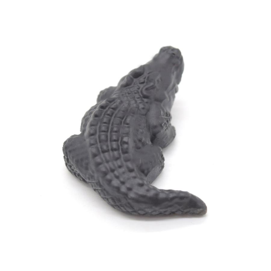 鰐 ワニの置物 5cm 天然石製 2色から選べる アベンチュリン オニキス