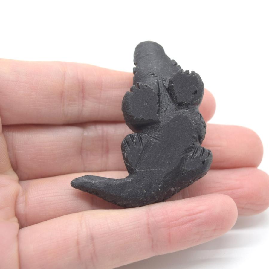 鰐 ワニの置物 5cm 天然石製 2色から選べる アベンチュリン オニキス