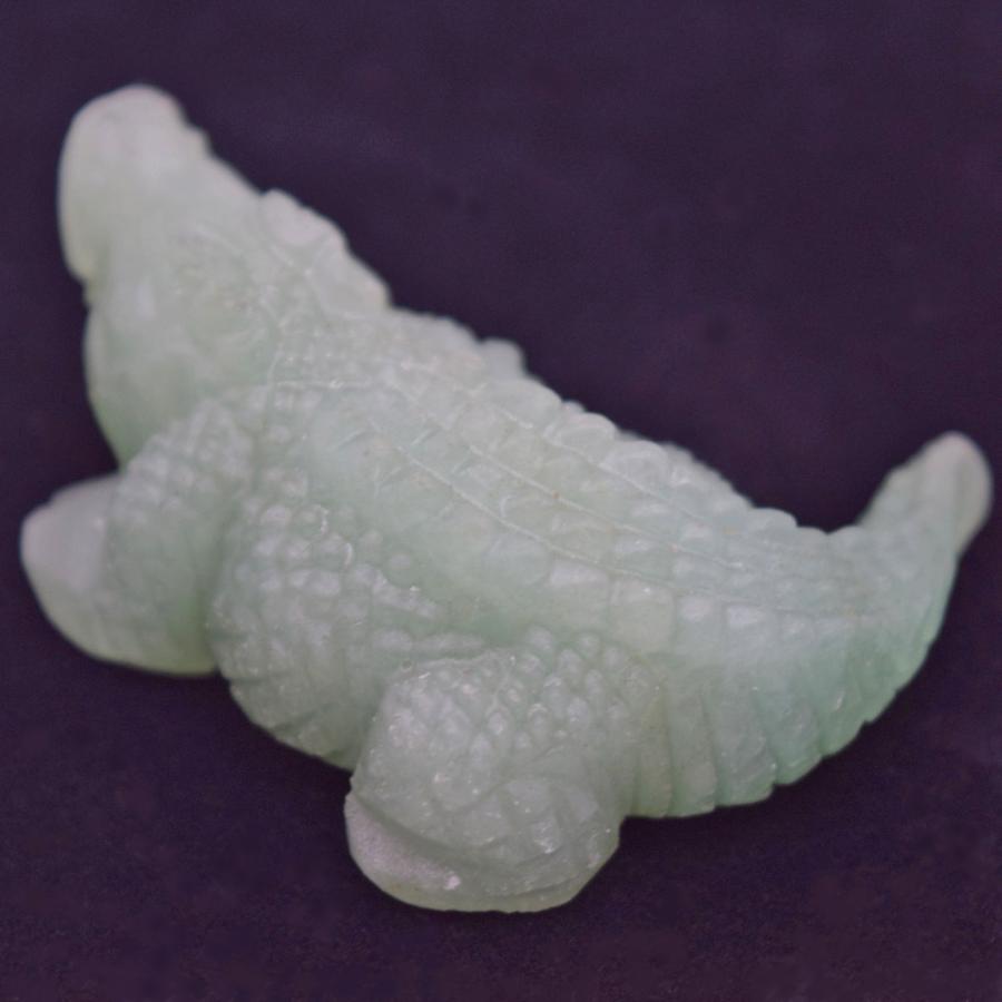 翡翠 瑪瑙 オニキス 天然石 象の置物 鰐 ワニの置物 5cm 天然石製 2色から選べる アベンチュリン オニキス
