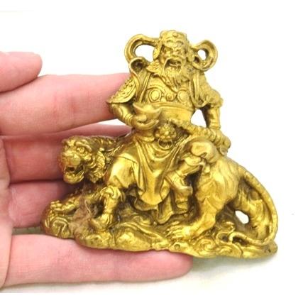 招財虎上武財神 趙公明 銅製置物 虎 8cm : 横浜中華街龍 - 通販