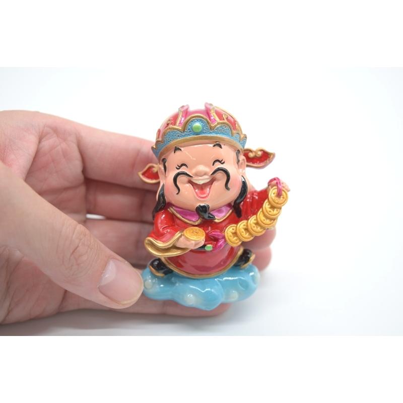 財神 アジアの神々 人形置物 古銭 招財進宝 7cm :zaizin-3-3:横浜中華