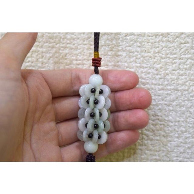 翡翠 古銭 八連 五重 根付 吊るし物 : 横浜中華街龍 - 通販 - Yahoo