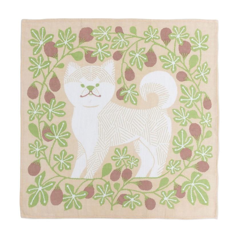 正方形のwガーゼ M 秋田犬といちじく Ryuc 通販 Yahoo ショッピング