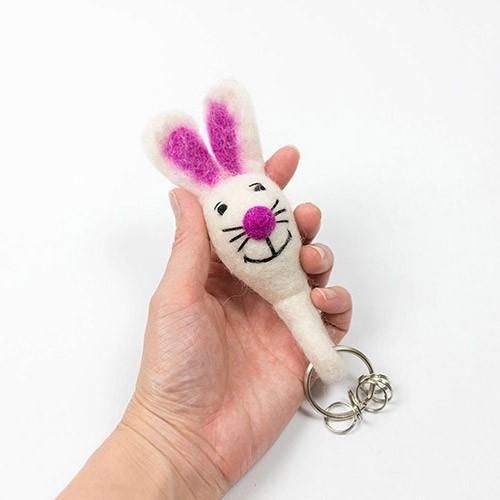 フェルトアニマルキーリング ウサギ Ryuc 通販 Yahoo ショッピング